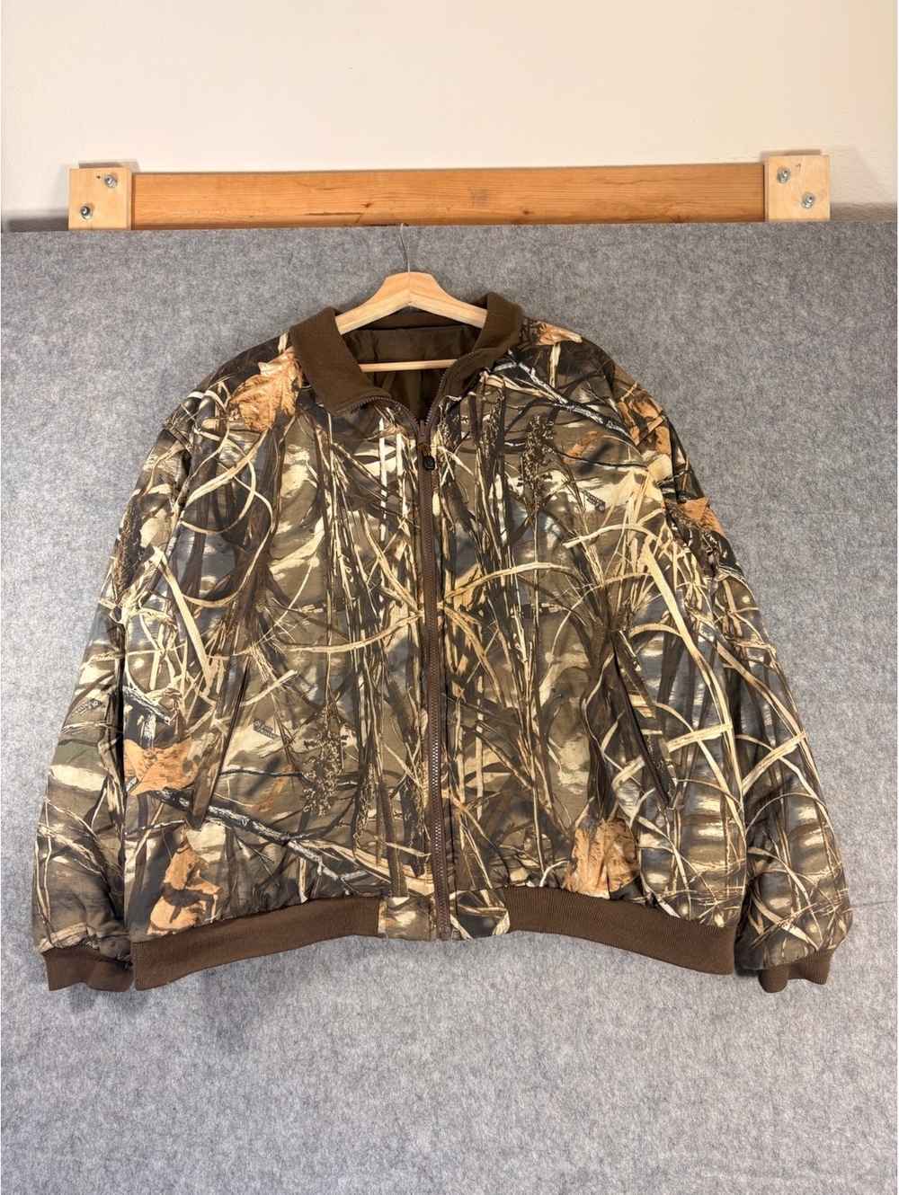 Vintage Columbia Camo full zip bomber hunting jacket size 2xl